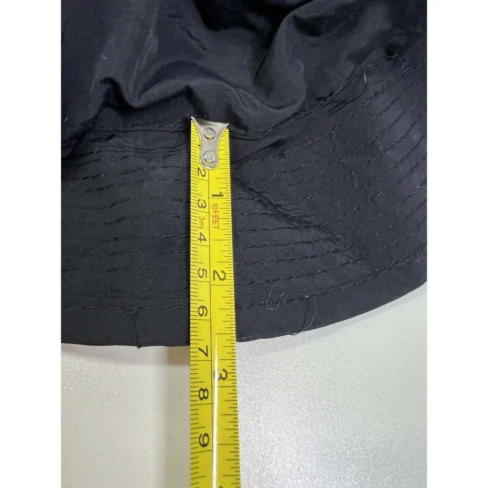 Vintage Signature Multiguard Bucket Hat Black Nylon Hidden Zip Pocket Outdoor